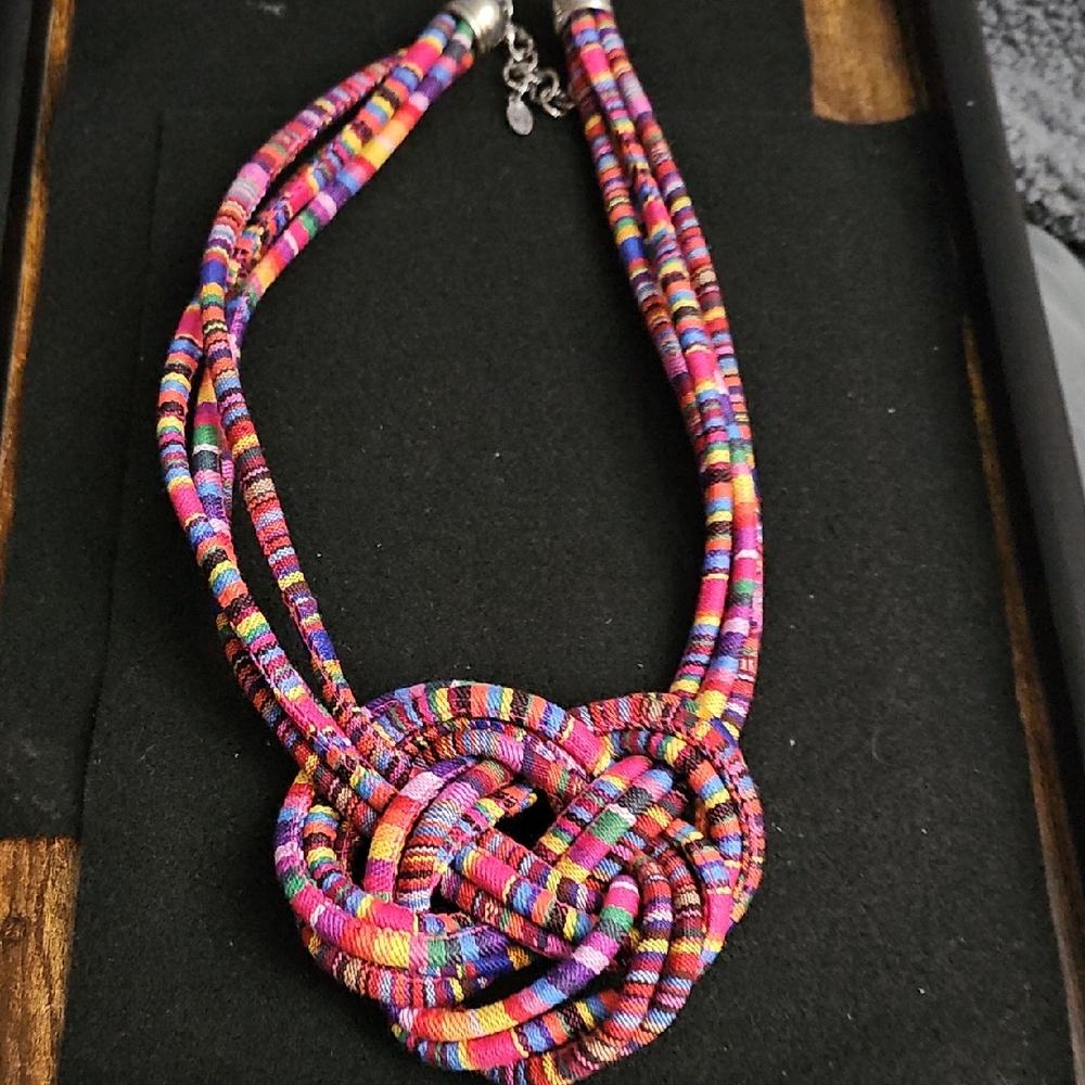 Sassy Jones Vibrant Multicolor Statement Necklace